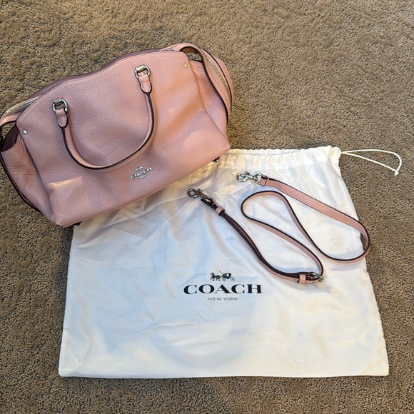 Coach Pink Purse DREW SATCHEL - Picture 1 of 2